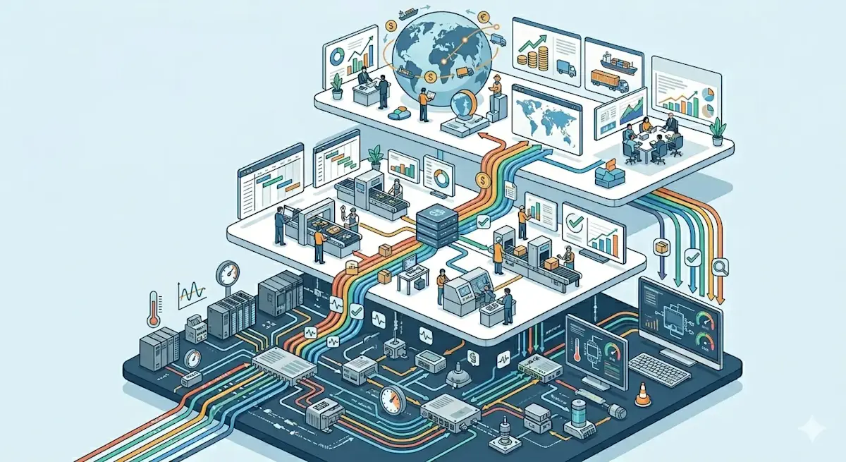 SCADA vs MES vs ERP: Where Your Data Lives at Each Layer